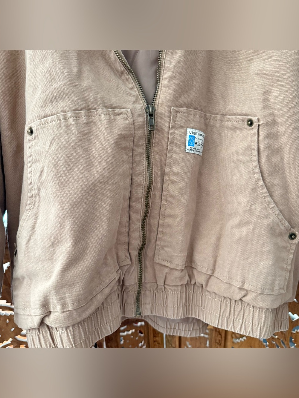 Women Canvas Hooded Utility Jacket - Wild Fable - Picture 2 of 6
